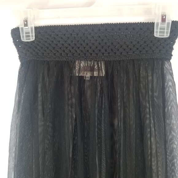 Gypsies Junkies Semi Sheer Floral Embroidery Skirt - Picture 6 of 8